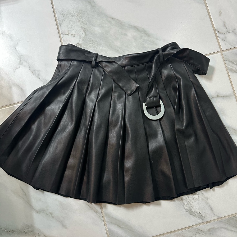 Zara Black Pleated Skirt